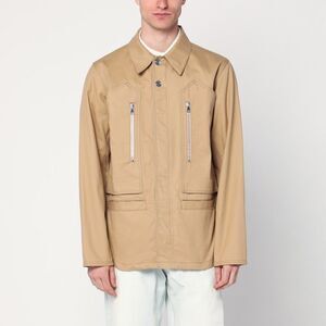 Namacheko Men's Beige Overshirt Jacket In Cotton